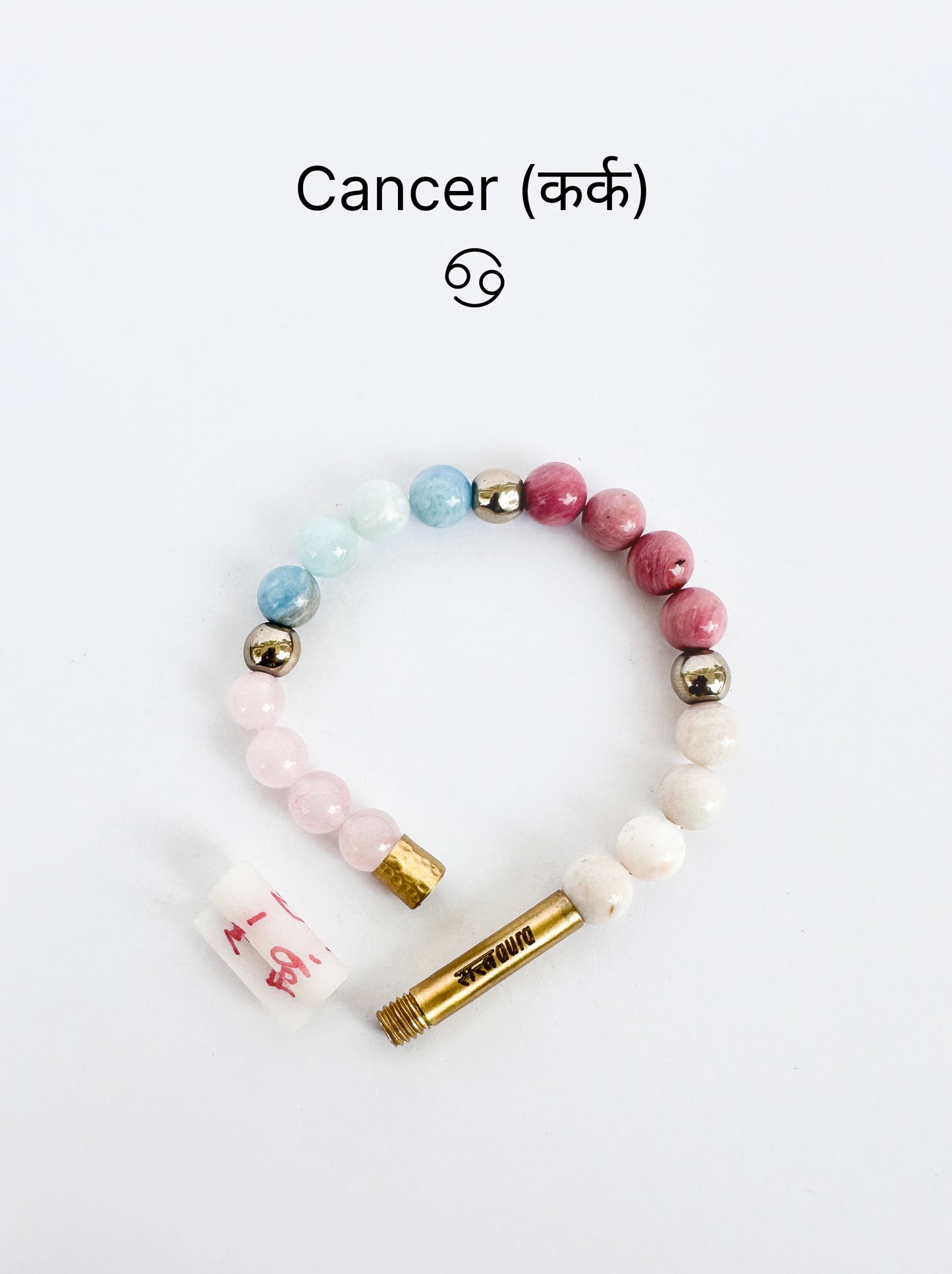 Cancer Crystal Bracelet with Manifestation Lock
