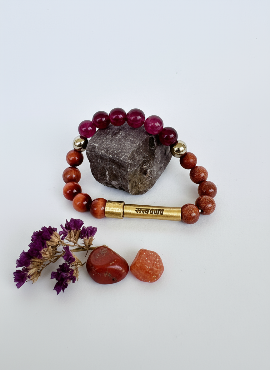 Leo Crystal Bracelet with Manifestation Lock