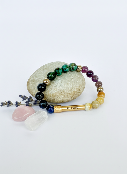 Aquarius Crystal Bracelet with Manifestation Lock