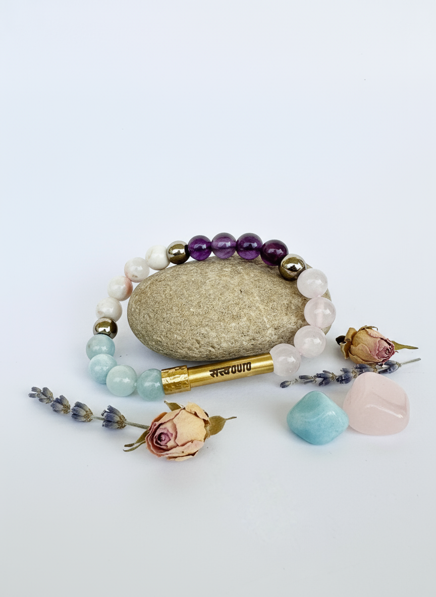Pisces Crystal Bracelet with Manifestation Lock
