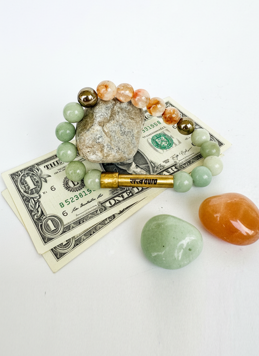 Debt Clear Crystal Bracelet with Manifestation Lock