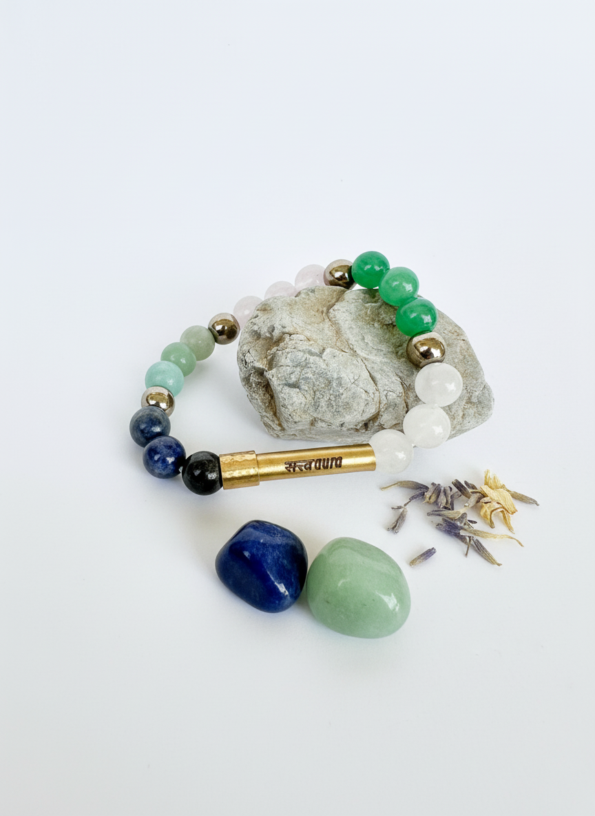 Virgo Crystal Bracelet with Manifestation Lock