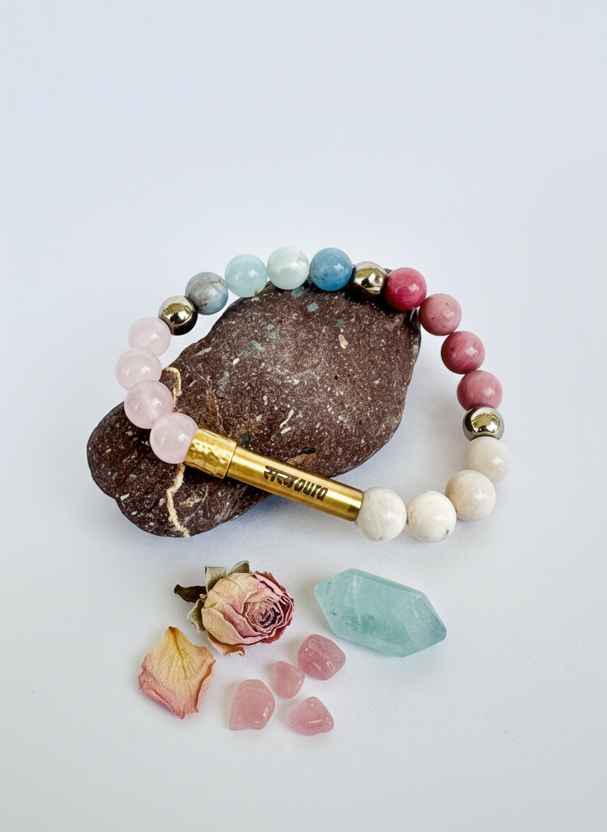 Cancer Crystal Bracelet with Manifestation Lock