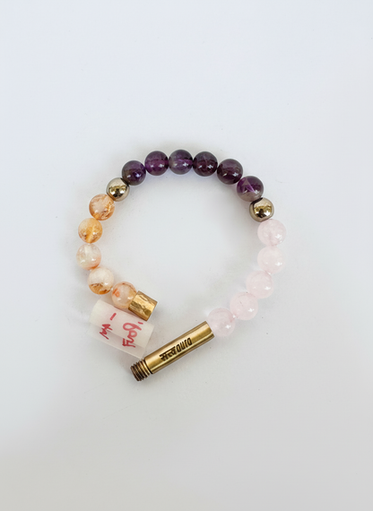 Ruling Number 9 Crystal Bracelet with Manifestation Lock