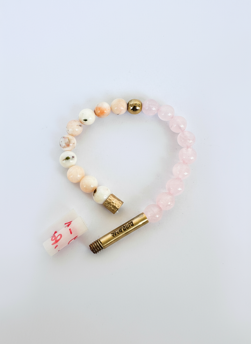 Ruling Number 6 Crystal Bracelet with Manifestation Lock