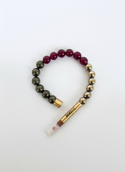 Ruling Number 8 Crystal Bracelet with Manifestation Lock