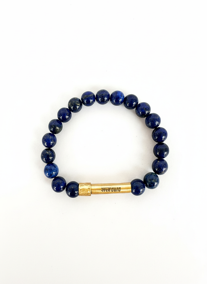 Lapis Lazuli Crystal Bracelet with Manifestation Lock