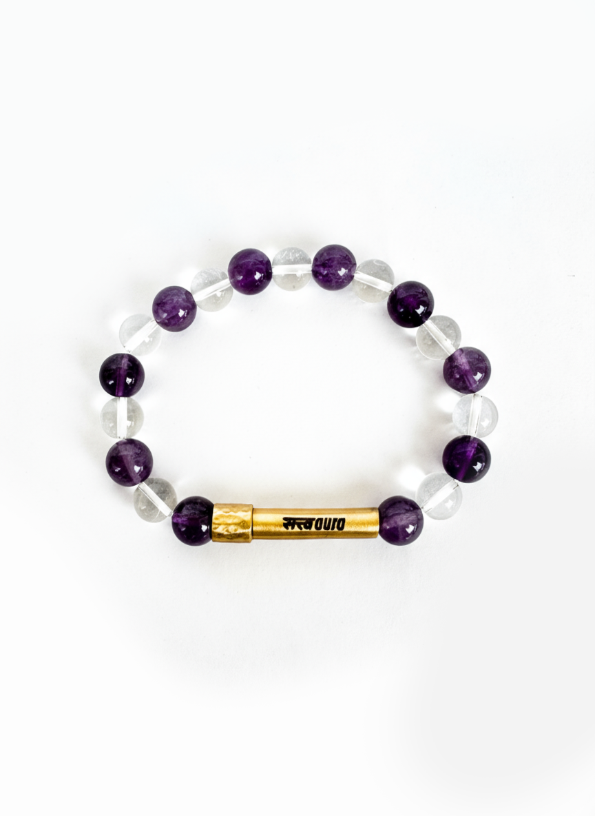 Inner Peace Crystal Bracelet with Manifestation Lock