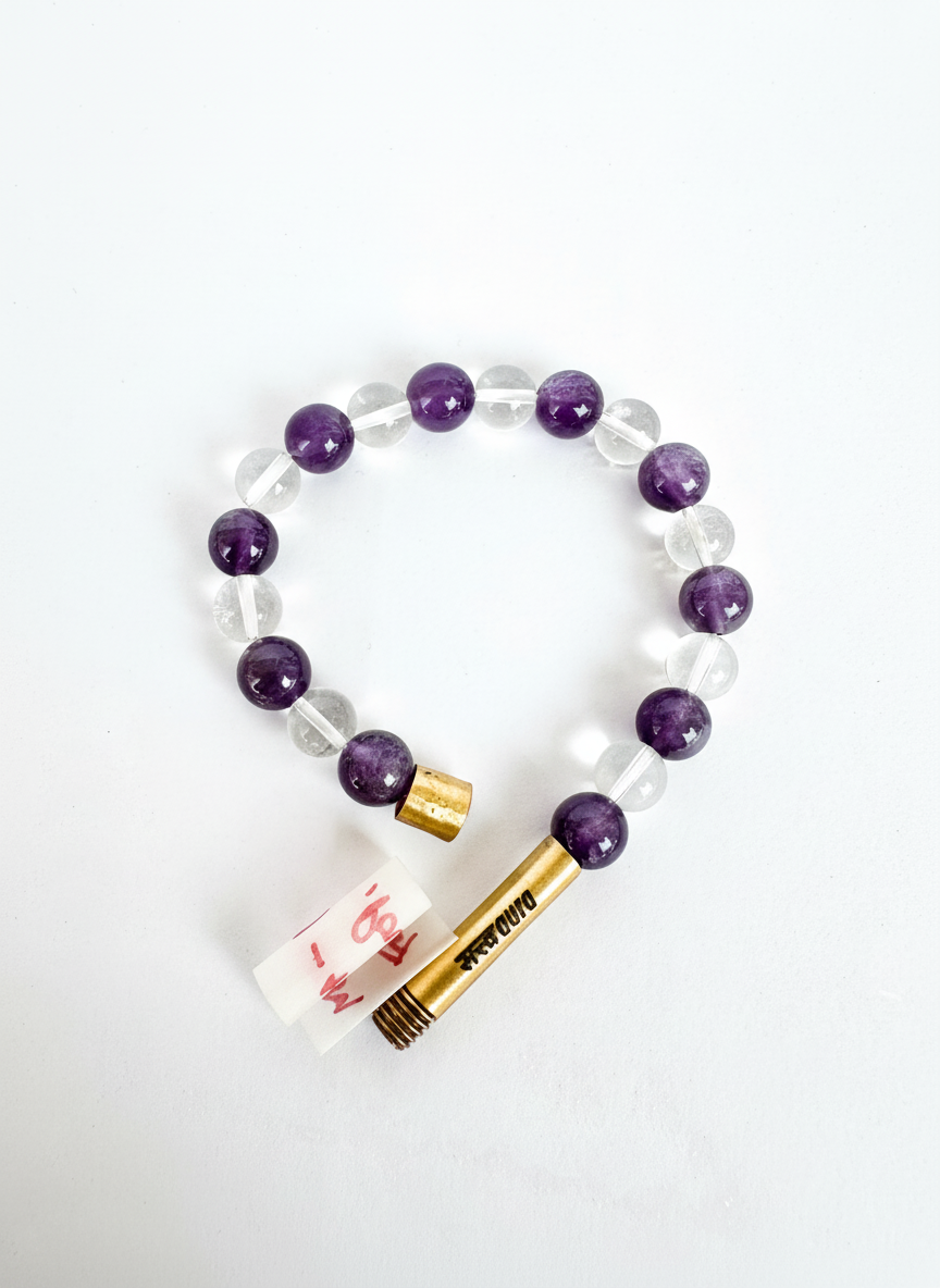Inner Peace Crystal Bracelet with Manifestation Lock