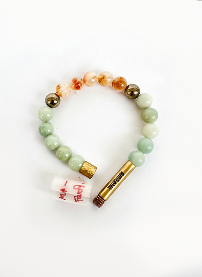 Debt Clear Crystal Bracelet with Manifestation Lock