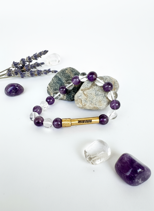 Inner Peace Crystal Bracelet with Manifestation Lock