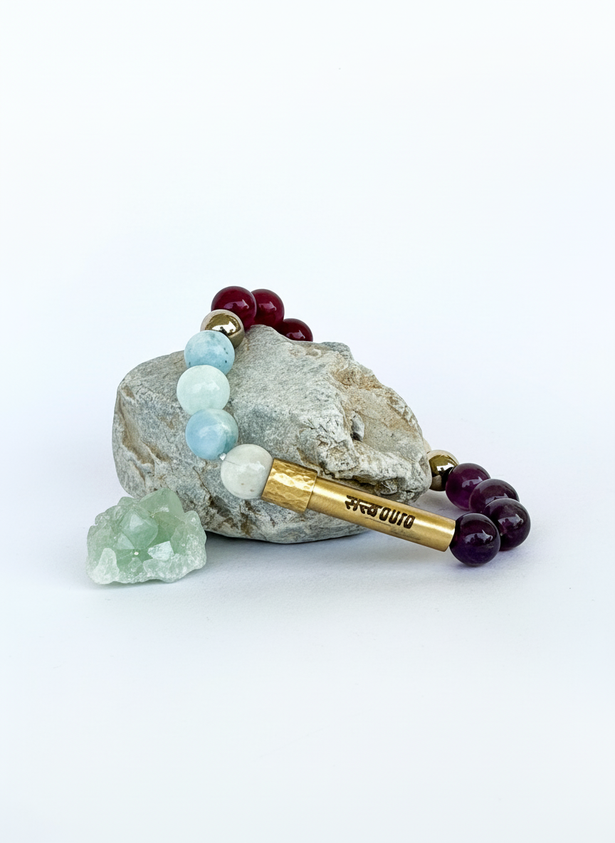 Ruling Number 5 Crystal Bracelet with Manifestation LocK