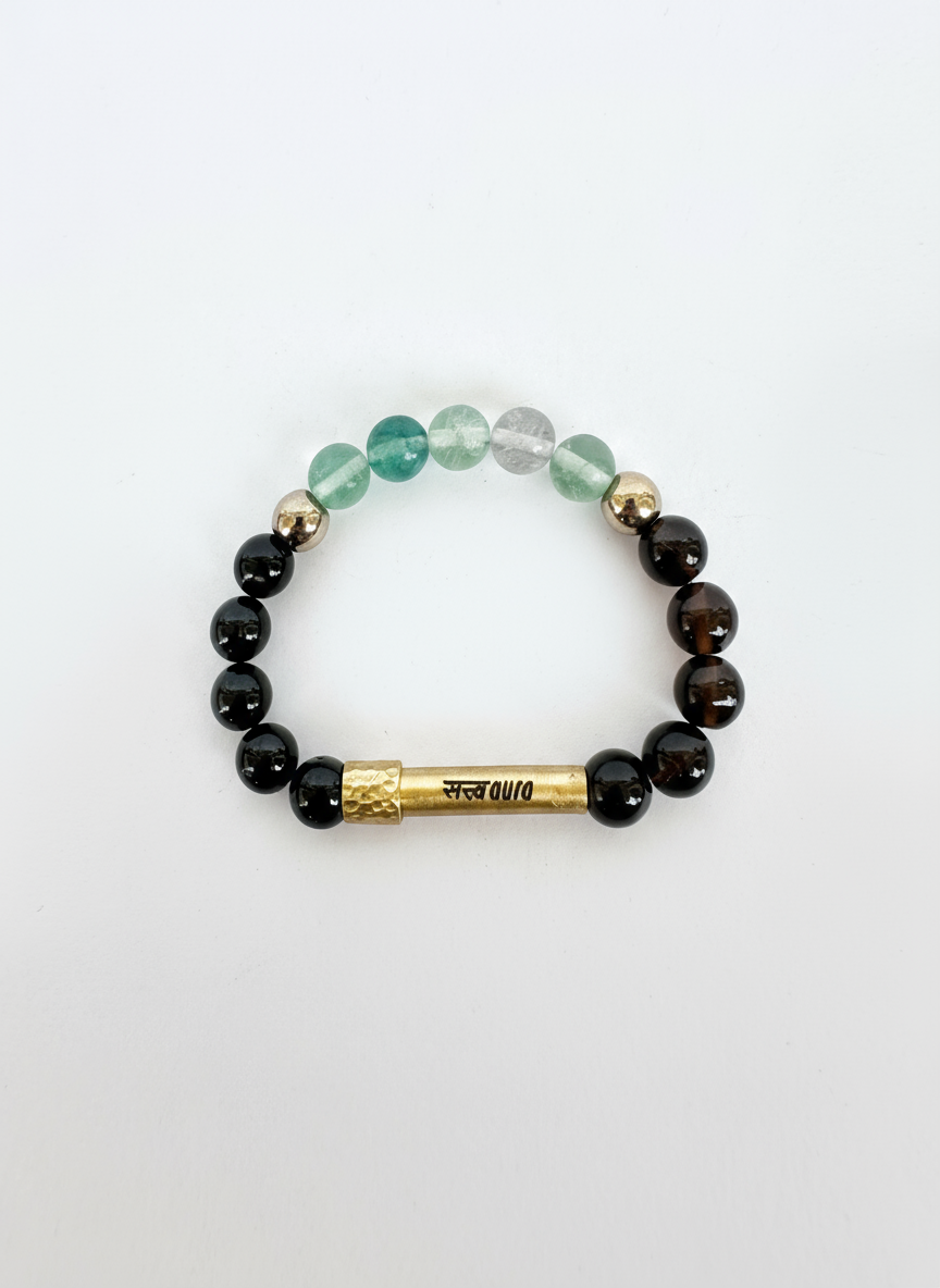 Ruling Number 4 Crystal Bracelet with Manifestation Lock