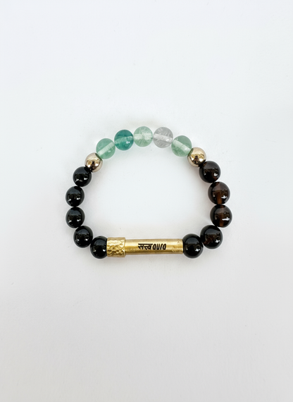 Ruling Number 4 Crystal Bracelet with Manifestation Lock