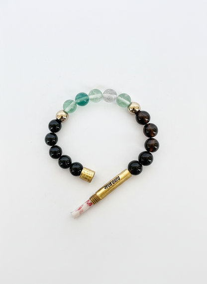 Ruling Number 4 Crystal Bracelet with Manifestation Lock