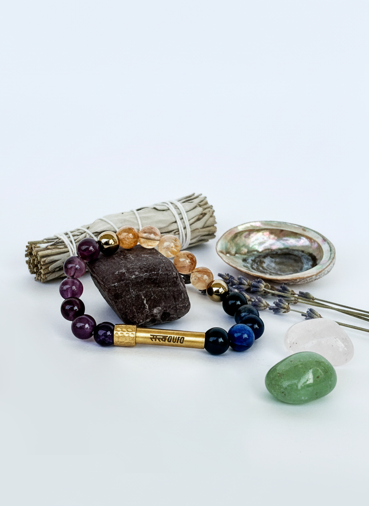 Ruling Number 3 Crystal Bracelet with Manifestation Lock