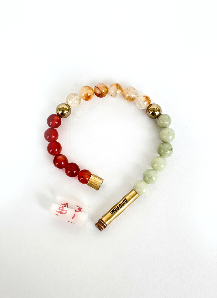 Fitness Freak Crystal Bracelet with Manifestation Lock