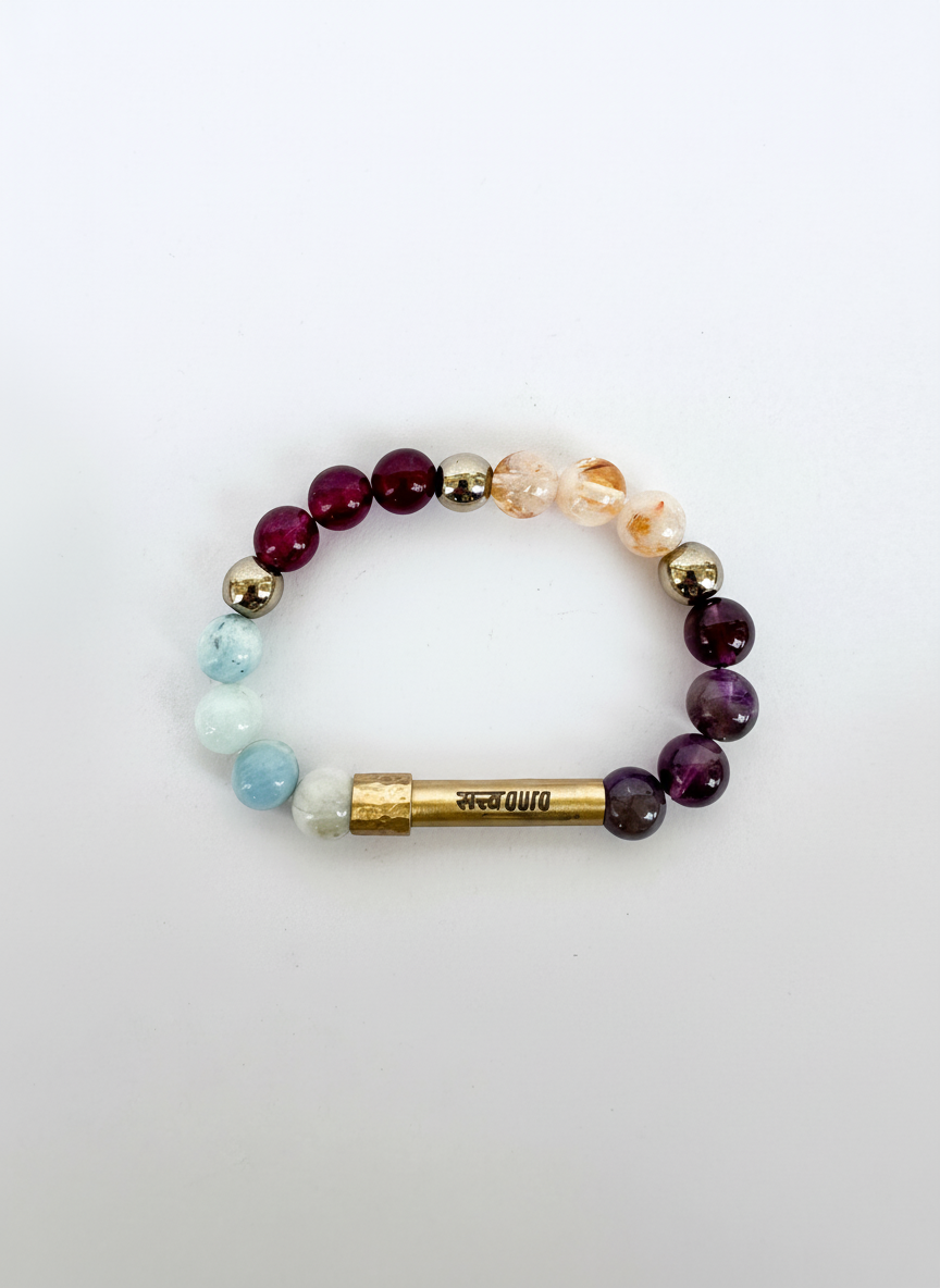 Ruling Number 5 Crystal Bracelet with Manifestation LocK