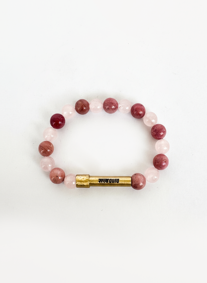 Love Aura Crystal Bracelet with Manifestation Lock
