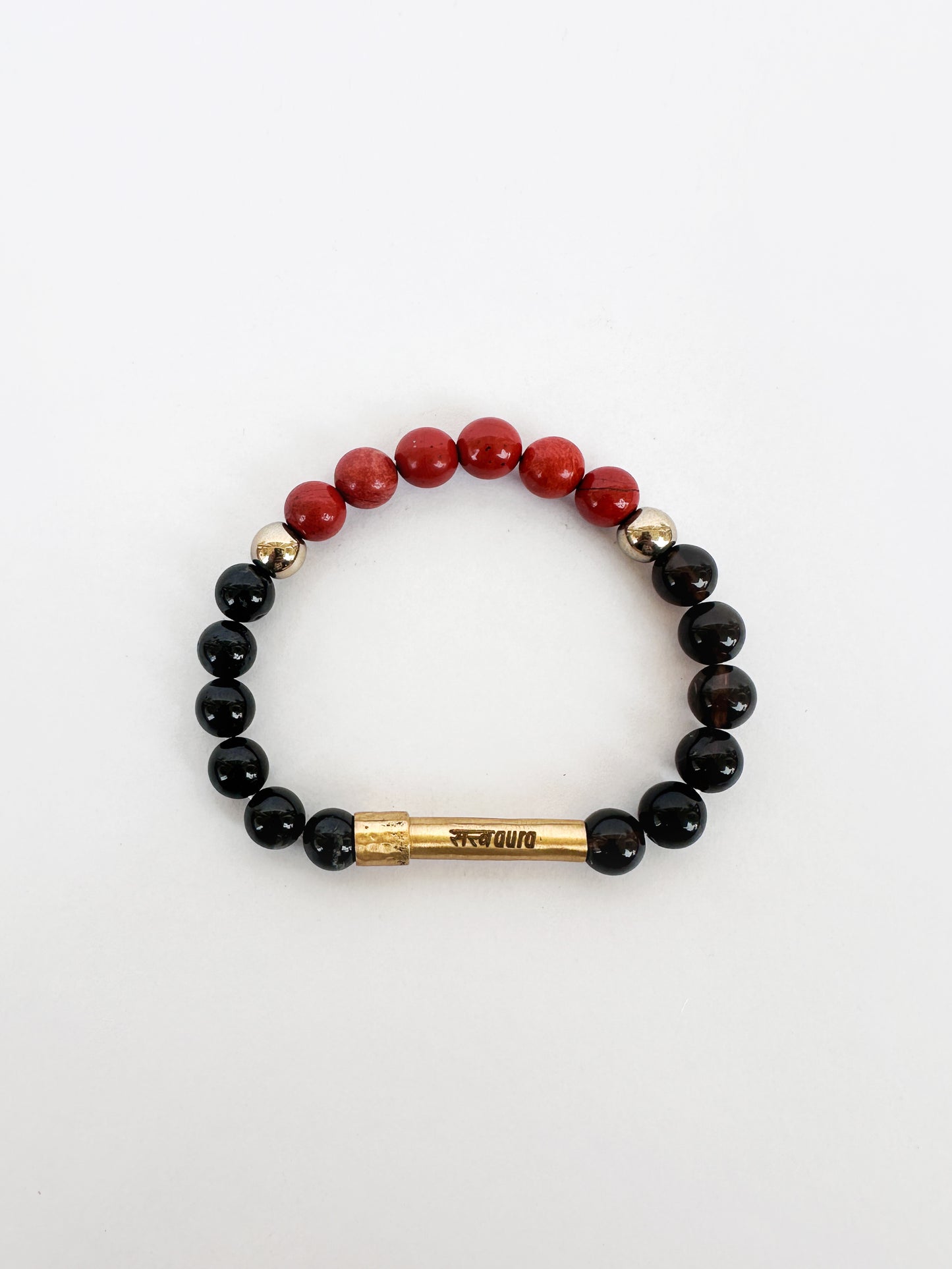 Root Chakra Crystal Bracelet with Manifestation Lock
