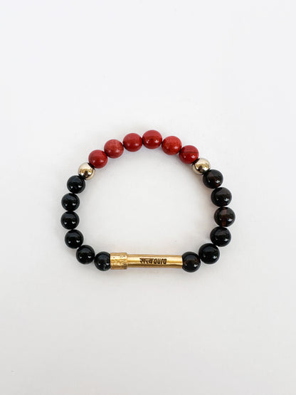 Root Chakra Crystal Bracelet with Manifestation Lock