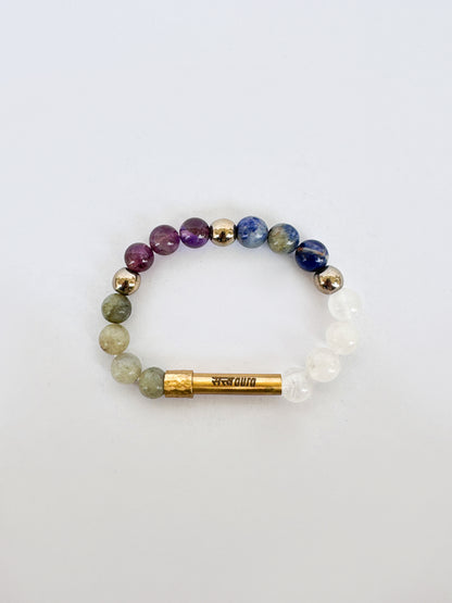 Ruling Number 7 Crystal Bracelet with Manifestation Lock