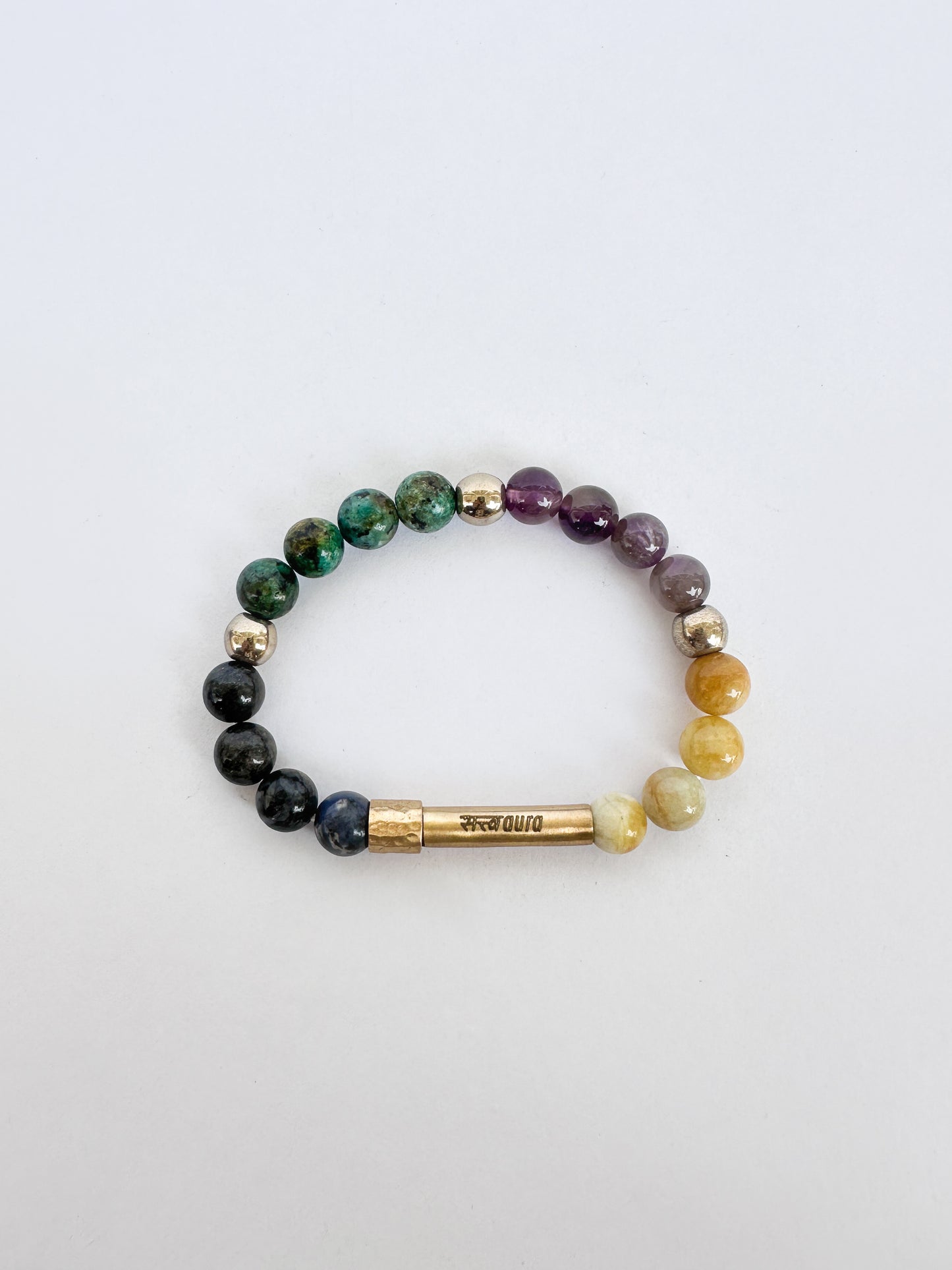 Aquarius Crystal Bracelet with Manifestation Lock