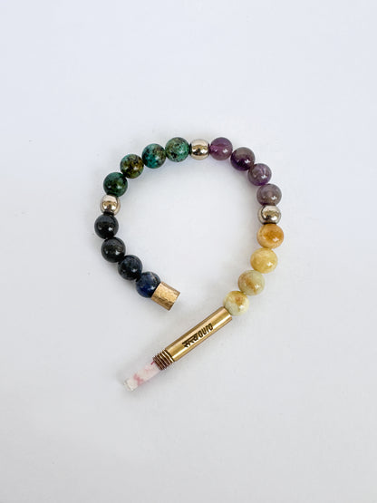 Aquarius Crystal Bracelet with Manifestation Lock