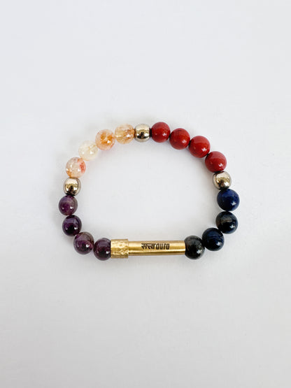 Sagittarius Crystal Bracelet with Manifestation Lock