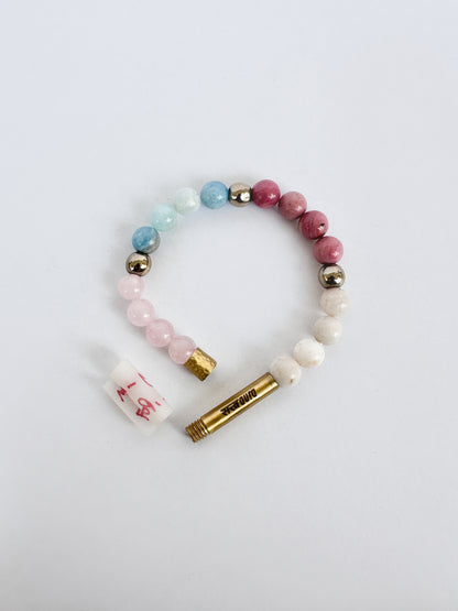 Cancer Crystal Bracelet with Manifestation Lock