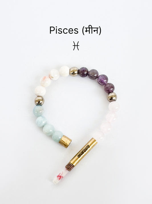 Pisces Crystal Bracelet with Manifestation Lock