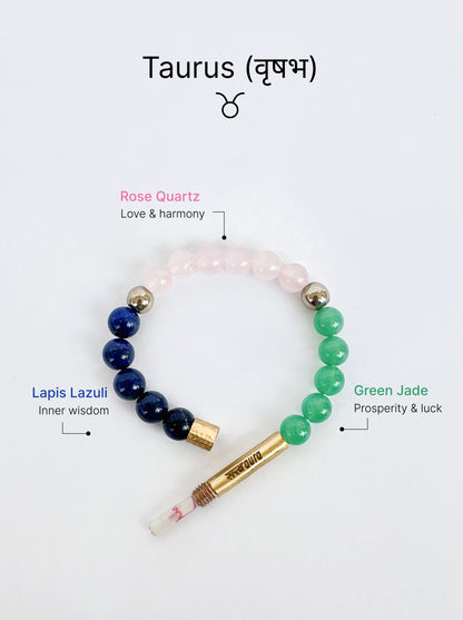 Taurus Crystal Bracelet with Manifestation Lock